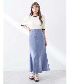 earth music&ecology フロントボタンマーメイドスカート