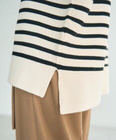 YECCA VECCA 釦デザイン配色ニット