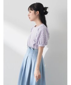 earth music&ecology フラワーレースプルオーバー