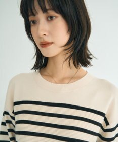 YECCA VECCA 釦デザイン配色ニット