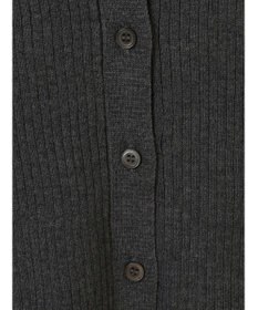 earth music&ecology バイカラートリムニットカーディガン