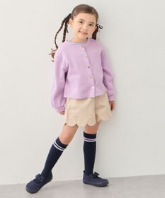 ANY KIDS 【洗濯機可能】スナップボタン カーディガン