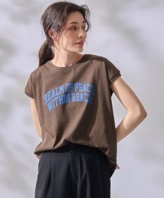 ANY L 【接触冷感/UVケア】ノースリーブロゴTシャツ