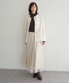 YECCA VECCA スパンコール×チュールスカート