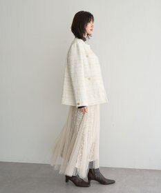 YECCA VECCA スパンコール×チュールスカート