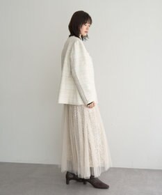 YECCA VECCA スパンコール×チュールスカート