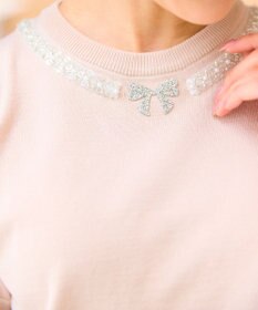 Feroux ビジューネックレスニット