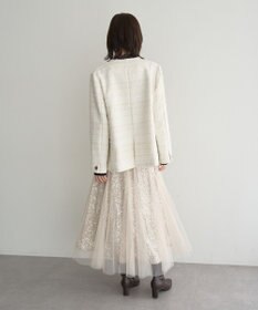 YECCA VECCA スパンコール×チュールスカート