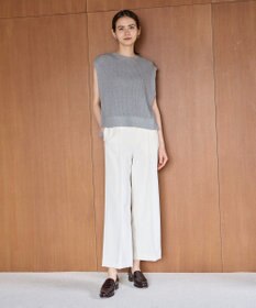 UNFILO 【洗える】ミニケーブル ニットベスト