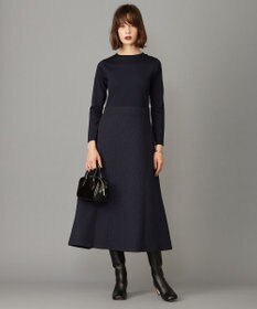 ICB 【洗える】 ニットコンビジャガード ワンピース