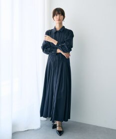 YECCA VECCA タックデザインシャツワンピース