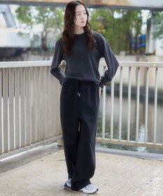 WEGO 【ユニセックス着用ITEM/MLサイズ展開/ウエストゴム】ボンディングスウェットパンツ