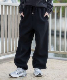 WEGO 【ユニセックス着用ITEM/MLサイズ展開/ウエストゴム】ボンディングスウェットパンツ