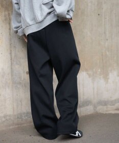 WEGO 【ユニセックス着用ITEM/MLサイズ展開/ウエストゴム】ボンディングスウェットパンツ