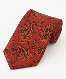 J.PRESS MEN オーバーダイペイズリーハンドプリント ネクタイ