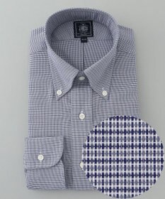 J.PRESS MEN 【PREMIUM PLEATS / 形態安定】PANAMAミニチェックシャツ/ B.D.