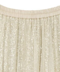 YECCA VECCA スパンコール×チュールスカート