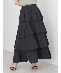 earth music&ecology フリルティアードスカート