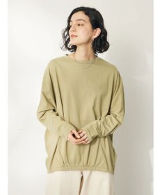 CRAFT STANDARD BOUTIQUE シルケット天竺　フロントギャザーＢＩＧ　Ｔｅｅ　Ｌ／Ｓ