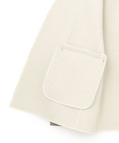 BEIGE， GRANET / ノーカラーリバージャケット