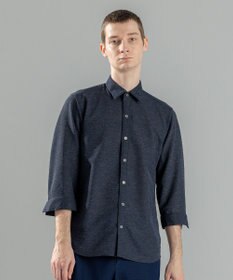 JOSEPH HOMME 新型・新素材【軽量/通気性/清涼感/洗える/ストレッチ】レノクロスストレッチ　7分袖レギュラーカラーシャツ