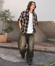 WEGO 【ユニセックス着用ITEM】デニムイージーカーゴパンツ