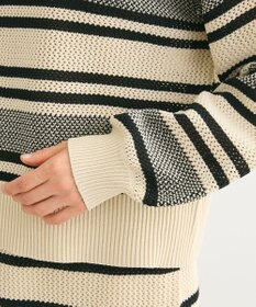 Green Parks ランダムボーダーニットプルオーバー