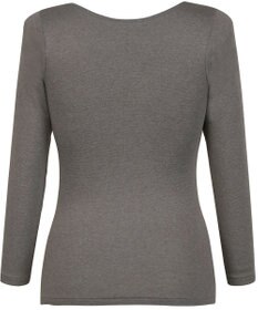 Wing あったかインナー　【ラクのびサーモ】　裏起毛　綿混　８分袖　ウイング／ワコール　EL6811