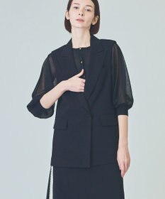 GRACE CONTINENTAL トリアセテーラードジレ