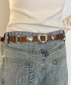 WEGO Lハートコンチョデザインベルト