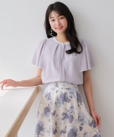 ANY SIS L 【洗える】2WAYバイカラーフレア ブラウス