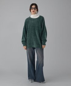 WEGO 【ユニセックス着用ITEM/MLサイズ展開】ベロアモールプルオーバー