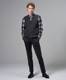 JOSEPH HOMME 【2WAY】パデットニットブロック　リバーシブルベスト