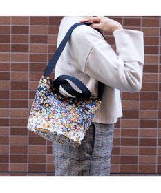tsumori chisato CARRY ギャラクシーパネル 2way ショルダーバッグ トートバッグ 手提げ A4サイズ