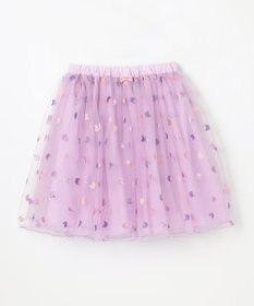 ANY KIDS ラメチュールフレアスカート