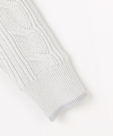 23区GOLF 【WOMEN】ラメケーブルジップアップカーディガン　防風裏地付き