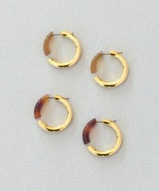 Phoebe アーバンキャンディフープピアス ベージュ