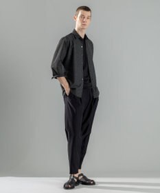 JOSEPH HOMME 新型・新素材【軽量/通気性/清涼感/洗える/ストレッチ】レノクロスストレッチ　7分袖レギュラーカラーシャツ