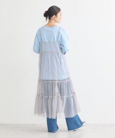 earth music&ecology チュールティアードキャミワンピース