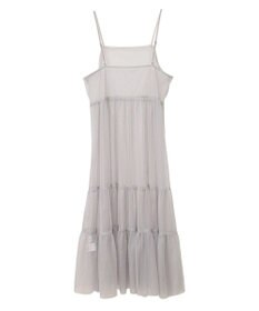 earth music&ecology チュールティアードキャミワンピース