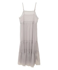 earth music&ecology チュールティアードキャミワンピース