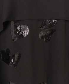 GRACE CONTINENTAL ハートスパンコールワンピース