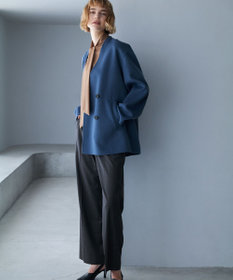 ICB WoolRever ノーカラーショートコート