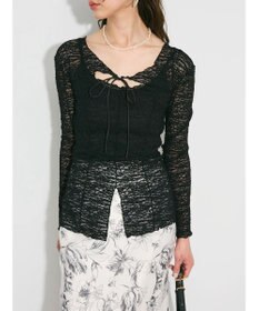 Green Parks カットワークデザインレーストップス