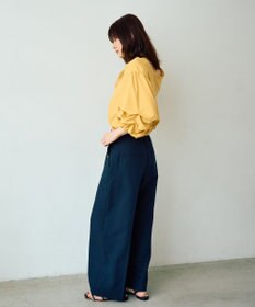 YECCA VECCA タックスリーブスキッパーブラウス