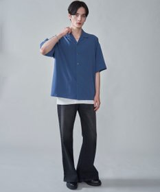 WEGO クレープオープンカラーシャツ（SS）