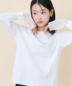 AMERICAN HOLIC 袖チュールレイヤードプルオーバー