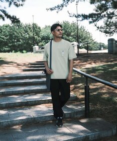 SHARE PARK MENS 【撥水・UVカット・ストレッチ・軽量 】ナイロンカーゴパンツ（Lサイズ）