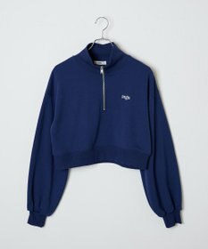 WEGO ハーフジップショートスウェット