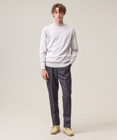 J.PRESS MEN 動きやすさにこだわった立体設計【洗える】コットンカシミヤモックネック ニット